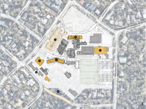 Artistic render of Secondary Campus plans